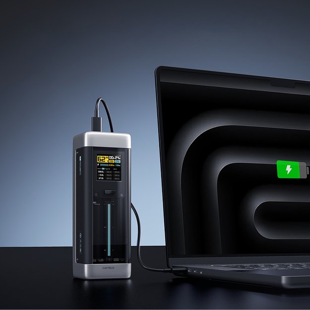 Powerbank Cuktech CUK00P23GLBK 210W 25000mAh Power Bank 2 x USB-C 1 x USB-A - Black 1