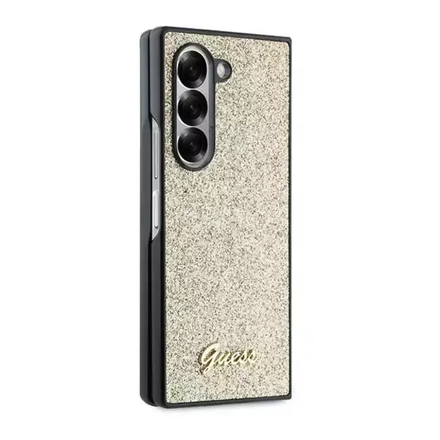 Guess 4G Glitter Script Case for Samsung Galaxy Z Fold 6 - Gold 4