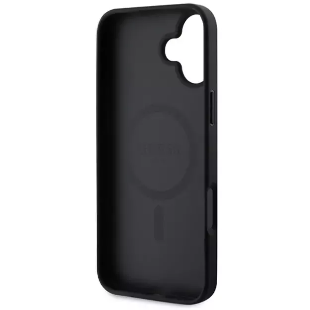 Guess Saffiano Classic Logo MagSafe iPhone 16 Plus Case - Black 6