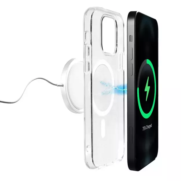 Puro Lite Mag MagSafe Silicone Case for iPhone 14 Pro - Transparent 2