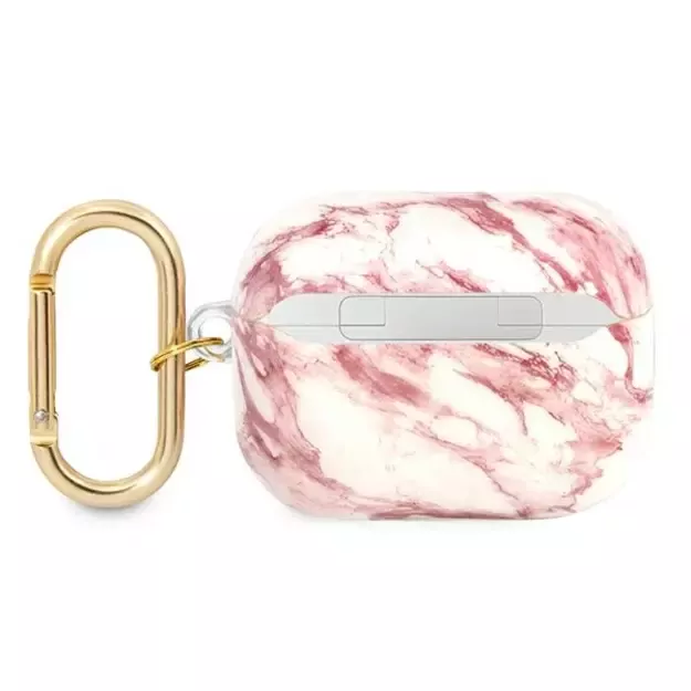 Guess GUAPHCHMAP AirPods Pro cover pink/pink Marble Strap Collection 1