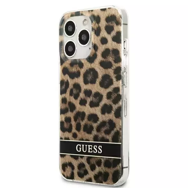Guess GUHCP13LHSLEOW iPhone 13 Pro / 13 6.1&quot  brown/brown hardcase Leopard 8