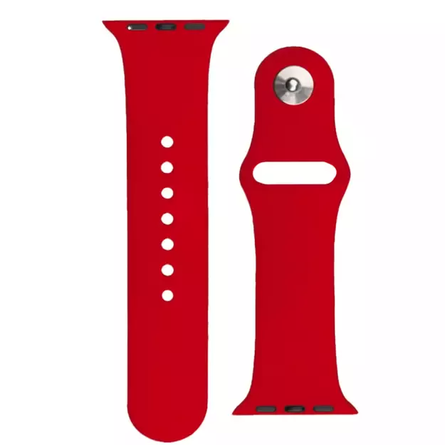 Silicone Strap APS for Apple Watch 42/44/45mm Strap Watchband - Red