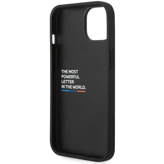 BMW M Quilted Tricolor case for iPhone 15 / 14 / 13 - black 6