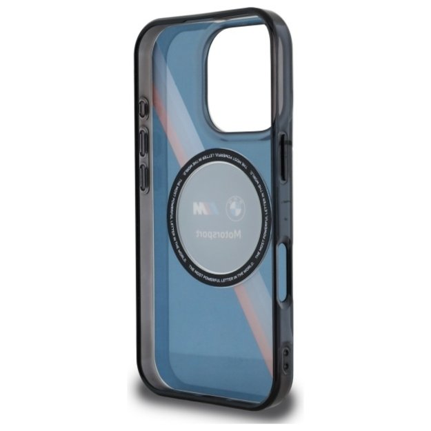 BMW Motosport IML Circle MagSafe case for iPhone 16 Pro - navy blue 6