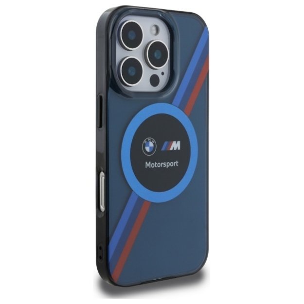 BMW Motosport IML Circle MagSafe case for iPhone 16 Pro - navy blue 3