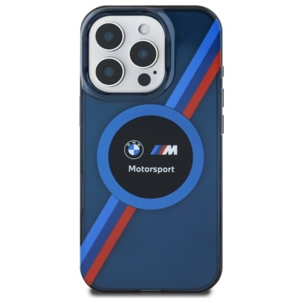 BMW Motosport IML Circle MagSafe case for iPhone 16 Pro - navy blue 2