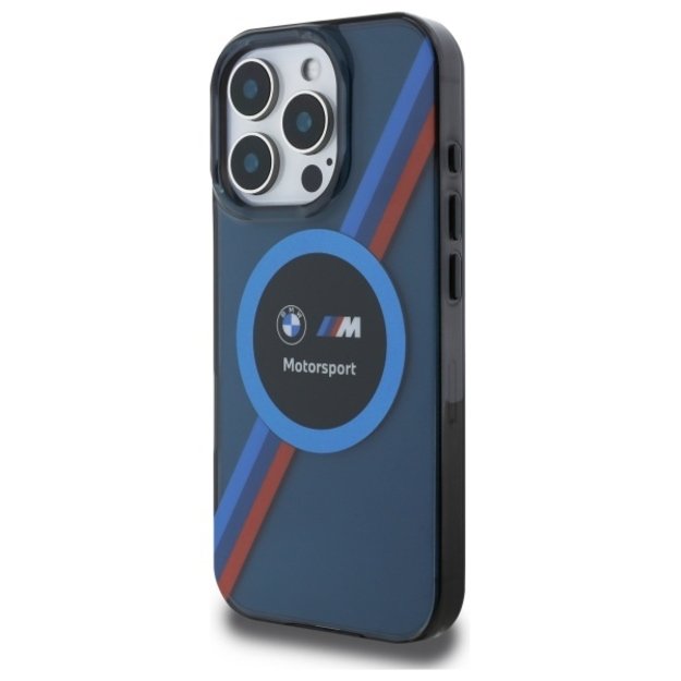 BMW Motosport IML Circle MagSafe case for iPhone 16 Pro - navy blue 1