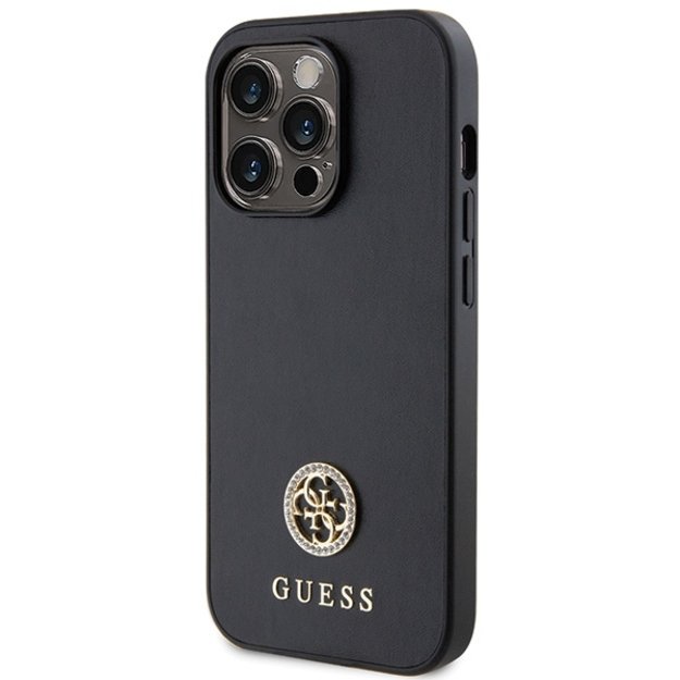 Guess Strass Metal Logo Case for iPhone 14 Pro Max 6.7&quot  - Black 1