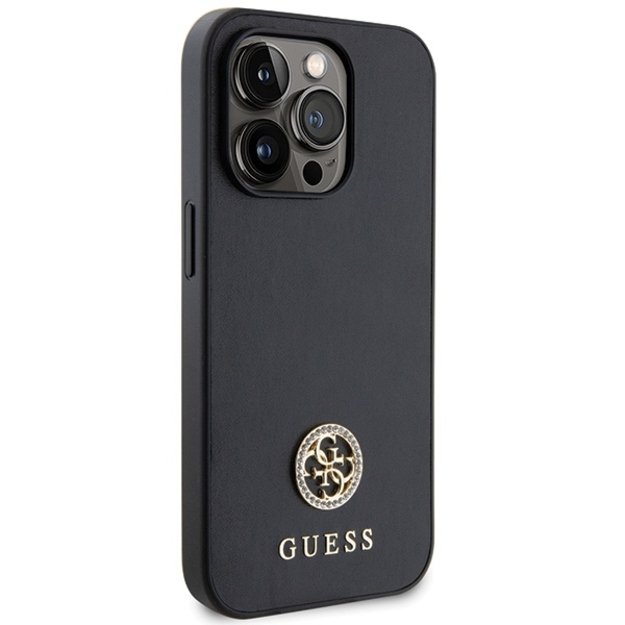 Guess Strass Metal Logo Case for iPhone 14 Pro Max 6.7&quot  - Black 3