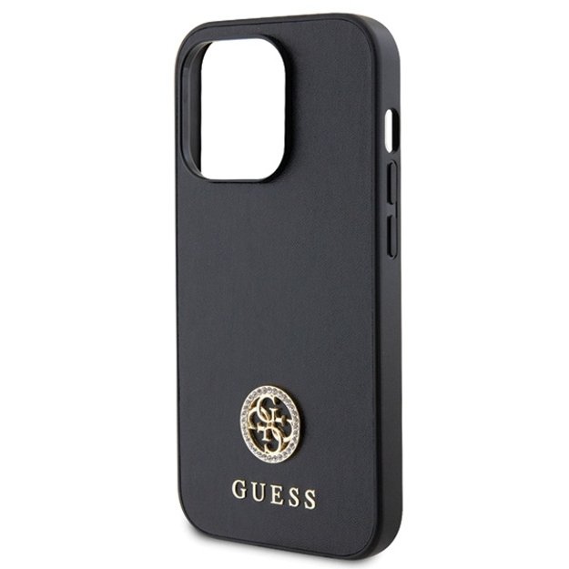 Guess Strass Metal Logo Case for iPhone 14 Pro Max 6.7&quot  - Black 5