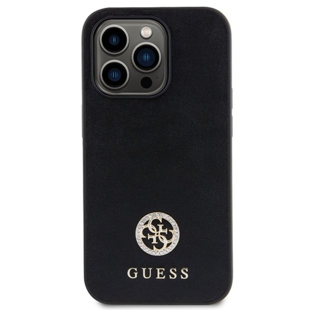 Guess Strass Metal Logo Case for iPhone 14 Pro Max 6.7&quot  - Black 2