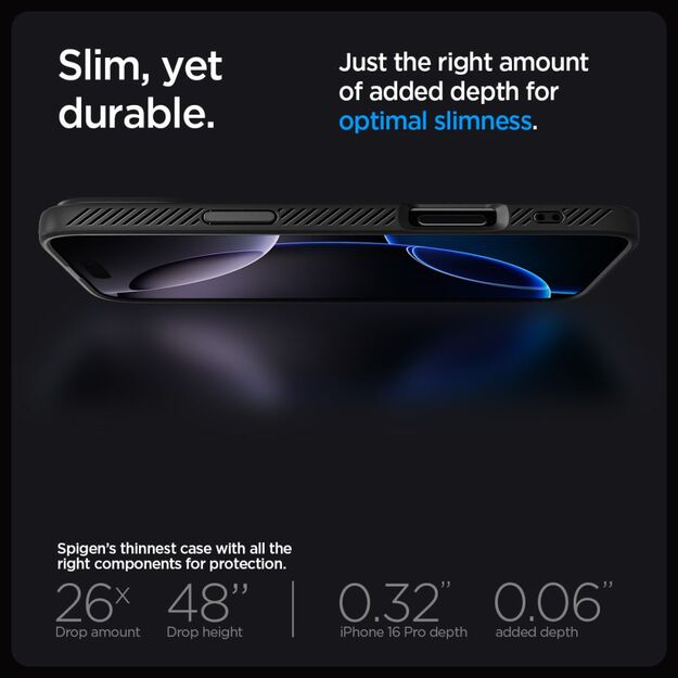Spigen Liquid Air iPhone 16 Pro Case - Black 23