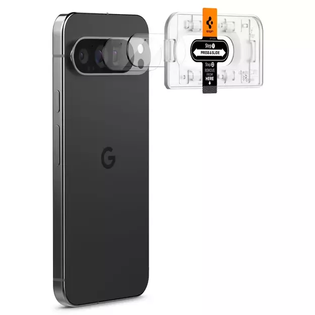 Spigen Optik.tR Ez Fit Tempered Glass Camera Screen Protector for Google Pixel 9 Pro (2-Pack) 10