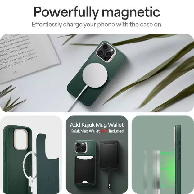 Spigen Cyrill Kajuk MagSafe iPhone 16 Pro Max Case - Green 14