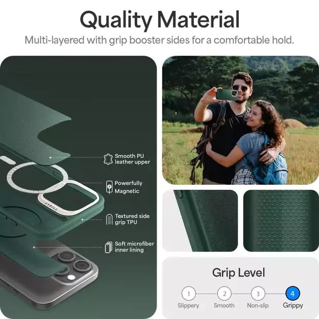 Spigen Cyrill Kajuk MagSafe iPhone 16 Pro Max Case - Green 11
