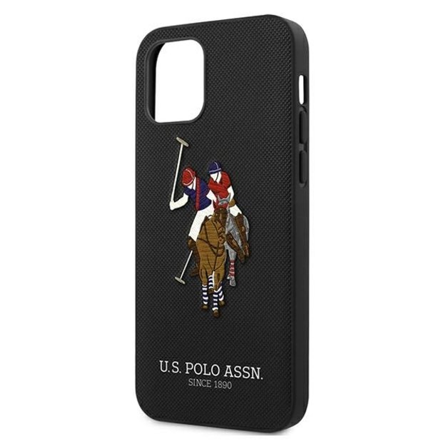 US Polo USHCP12LPUGFLBK iPhone 12 Pro Max 6.7  black/black Polo Embroidery Collection 5