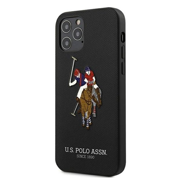 US Polo USHCP12LPUGFLBK iPhone 12 Pro Max 6.7  black/black Polo Embroidery Collection 1
