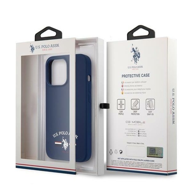 US Polo USHCP13XSFGV iPhone 13 Pro Max 6,7  granatowy/navy Silicone Collection 7