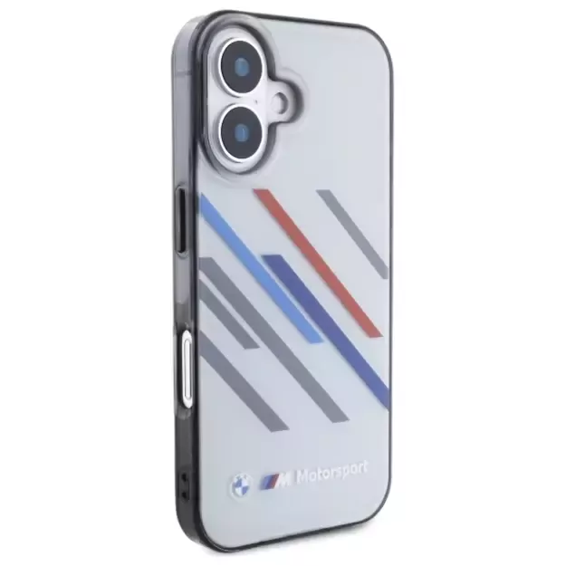 BMW Motosport IML Random Stripes iPhone 16 Plus Case - Gray 10