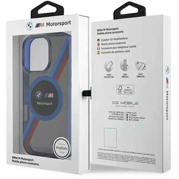 BMW Motosport IML Circle MagSafe Case for iPhone 16 Pro - Black 14