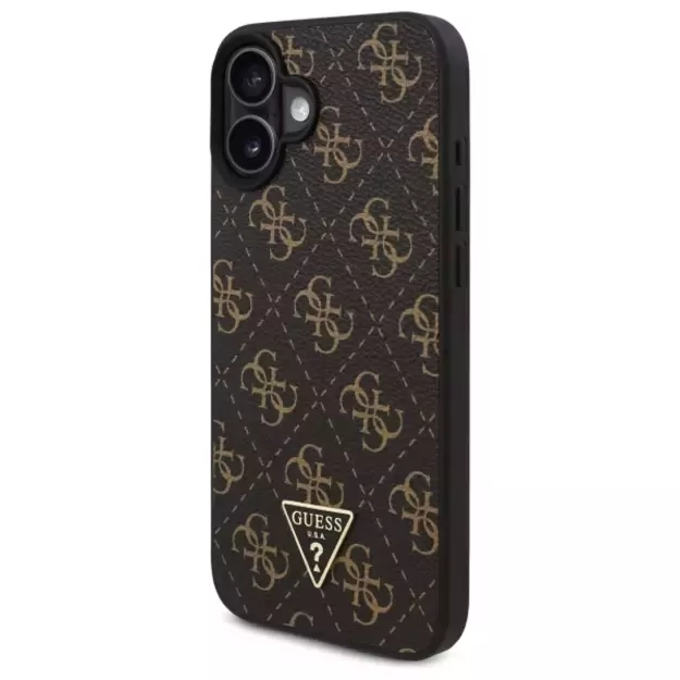 Guess New 4G Triangle Case for iPhone 16 6.1&quot  - Black 1