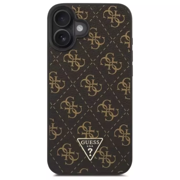 Guess New 4G Triangle Case for iPhone 16 6.1&quot  - Black 2