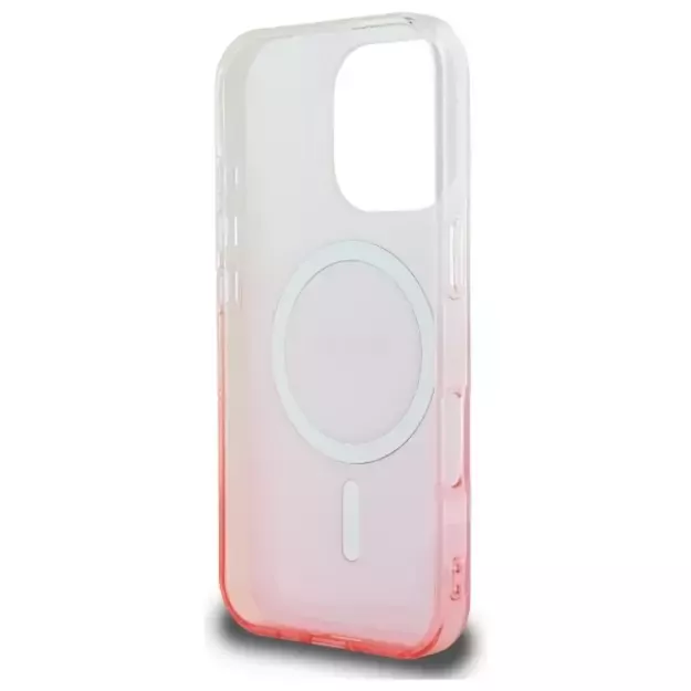 Guess IML Glitter Gradient MagSafe Case for iPhone 16 Pro - Pink 13