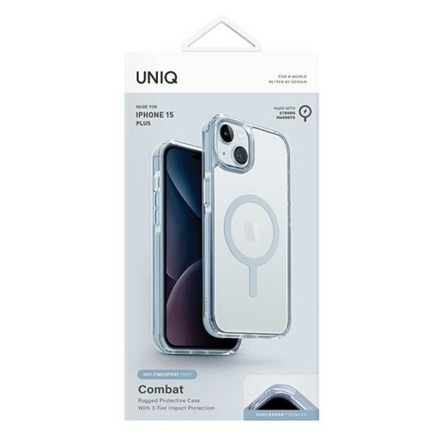 Uniq Combat Magclick Charging Case for iPhone 15 Plus / 14 Plus - Light Blue 1