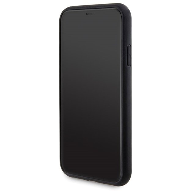 Guess 4G Metal Logo case set for iPhone 11 + 5000mAh MagSafe power bank - black 4