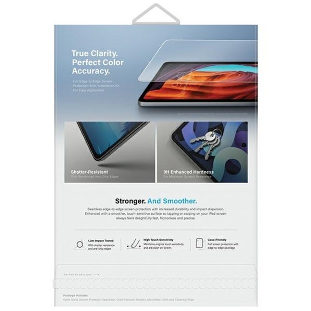 Uniq Optix Clear tempered glass with applicator for iPad Air 11&quot  2024 6