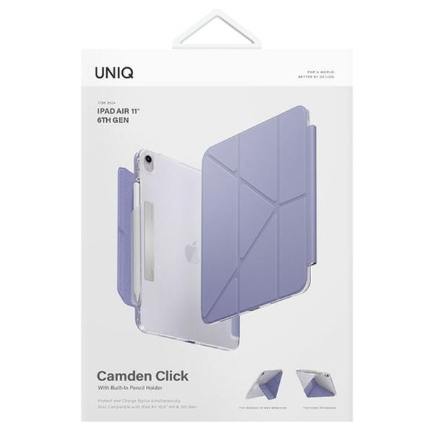 Uniq Camden Click Case for iPad Air 11&quot  (2024) - Purple 9