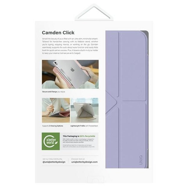 Uniq Camden Click Case for iPad Air 11&quot  (2024) - Purple 10
