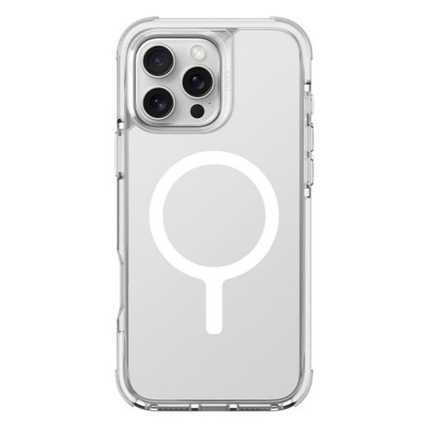 Uniq Combat iPhone 16 Pro 6.3&quot  Magclick Charging case white/lume white 4