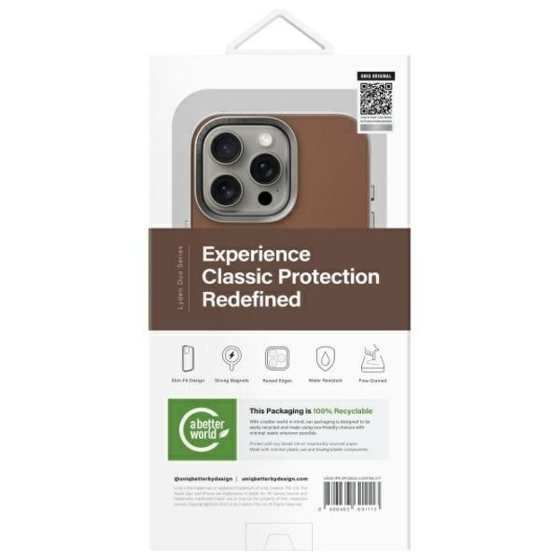 Uniq Lyden DS iPhone 16 Pro 6.3&quot  Magclick Charging Case Caramel/Caramel-Ivory 6