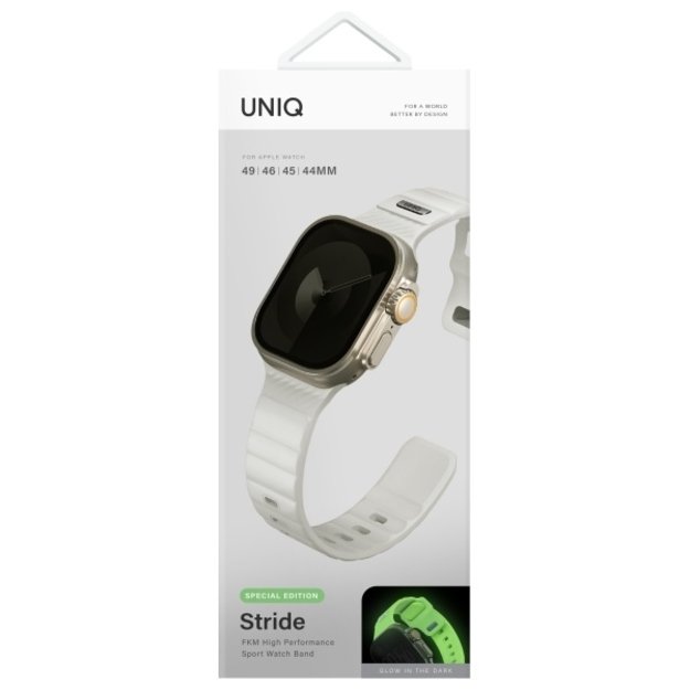 Uniq Stride SE Apple Watch strap 49/46/45/44mm FKM Rubber Strap lume 5
