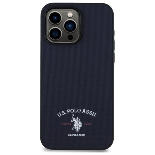 US Polo USHCP15XPARV iPhone 15 Pro Max 6.7&quot  Navy Printed DH Logo 2