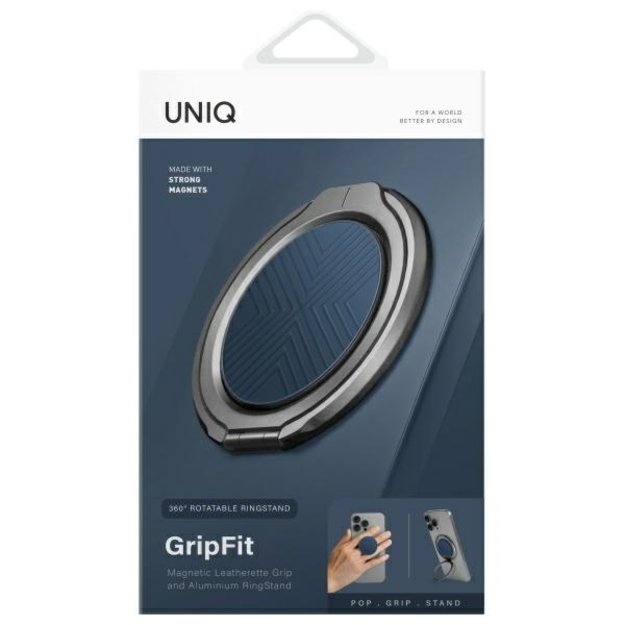 Uniq Gripfit 360 Magnetic Mount&amp Kickstand Magnetic Holder blue/sapphire blue 1