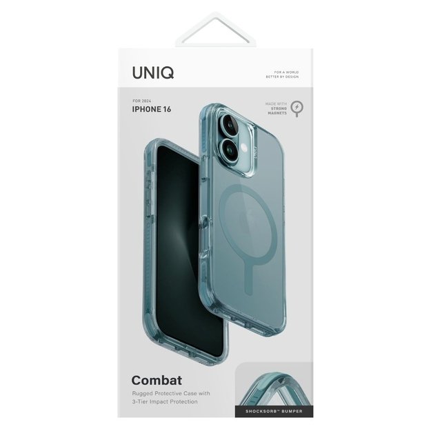 Uniq Combat MagSafe iPhone 16 6.1&quot  Case - Green 5