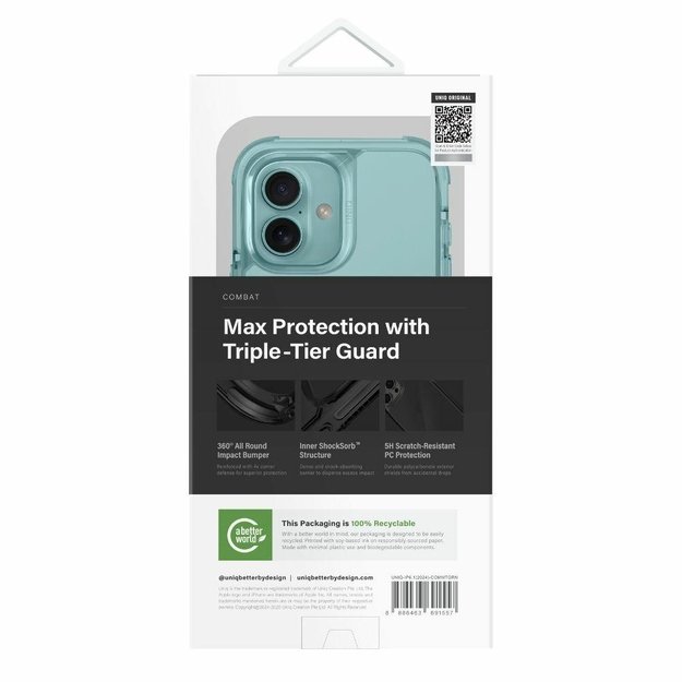 Uniq Combat MagSafe iPhone 16 6.1&quot  Case - Green 6