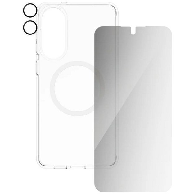 CARE by PanzerGlass Flagship 3in1 Case + Privacy Glass + Lens for Samsung Galaxy S25 Edge - transparent 2