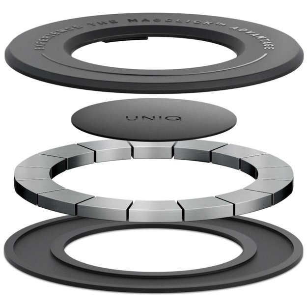 Uniq SnapMount Self-Adhesive Magnetic Holder - Black 2
