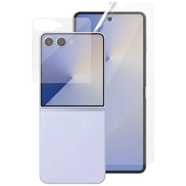 PanzerGlass FlipFoldFlex 2-in-1 Protective Set Classic Fit Glass + Ultra-Wide Fit TPU Film for Samsung Galaxy Flip7 1