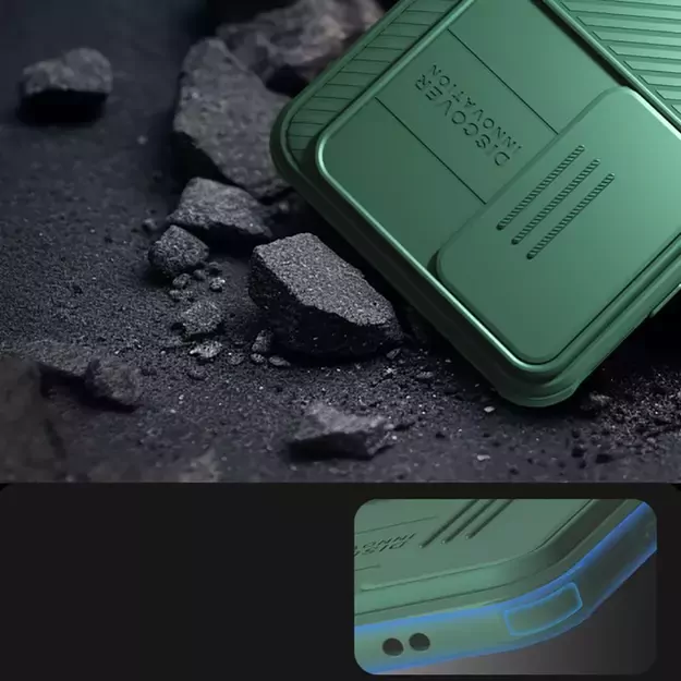 Nillkin CamShield Pro Case for Samsung Galaxy A55 with Camera Cover - Black 4