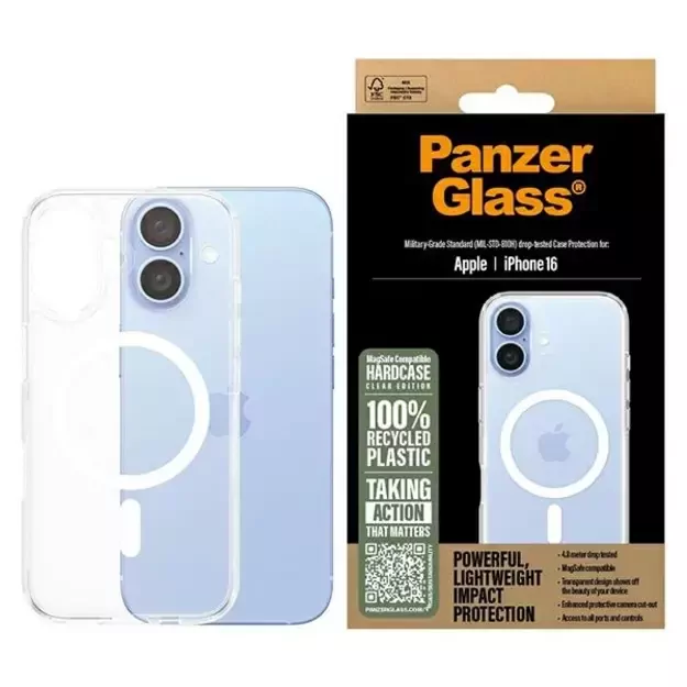 PanzerGlass HardCase iPhone 16 6.1&quot  white MagSafe 1291