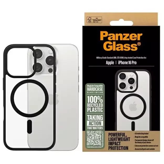 PanzerGlass HardCase iPhone 16 Pro 6.3&quot  black/black MagSafe 1302