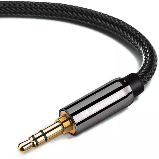 Wozinsky mini jack extension cable (female-male) AUX extension 3 m black 2
