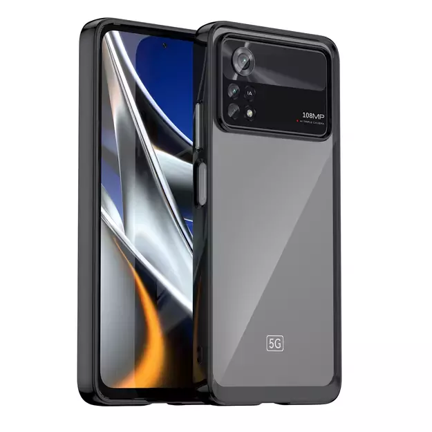 Outer Space Case for Xiaomi Poco X4 Pro 5G cover with a flexible frame black 12
