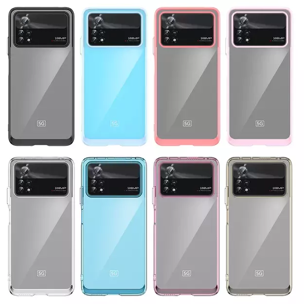 Outer Space Case for Xiaomi Poco X4 Pro 5G cover with a flexible frame black 5