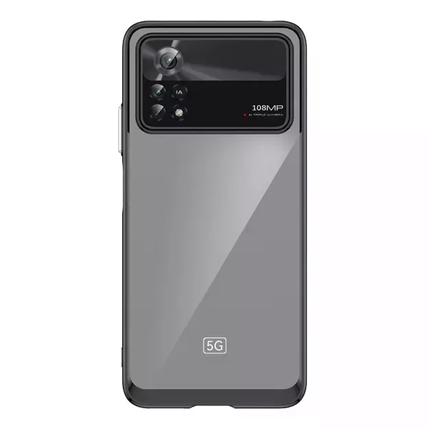 Outer Space Case for Xiaomi Poco X4 Pro 5G cover with a flexible frame black